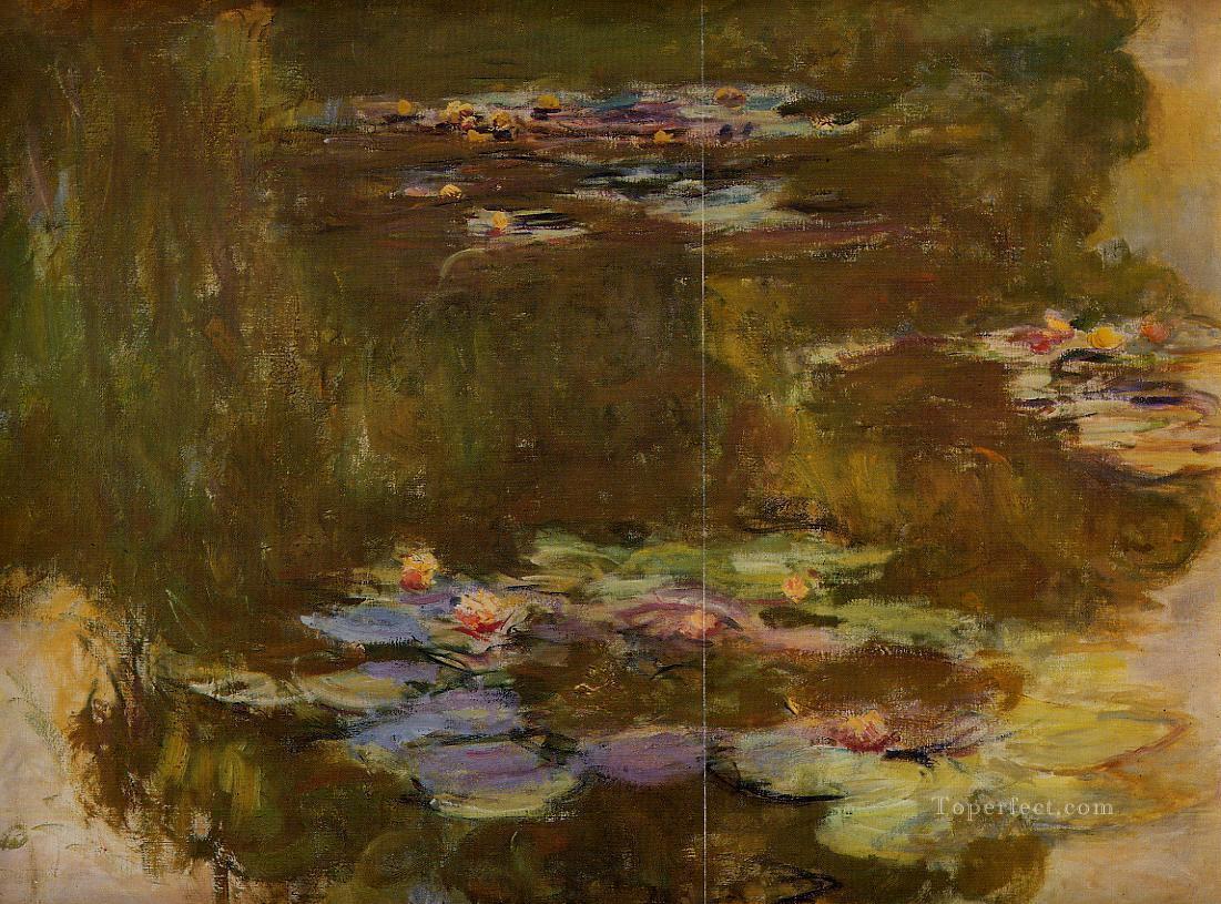 The Water Lily Pond right side Claude Monet Oil Paintings